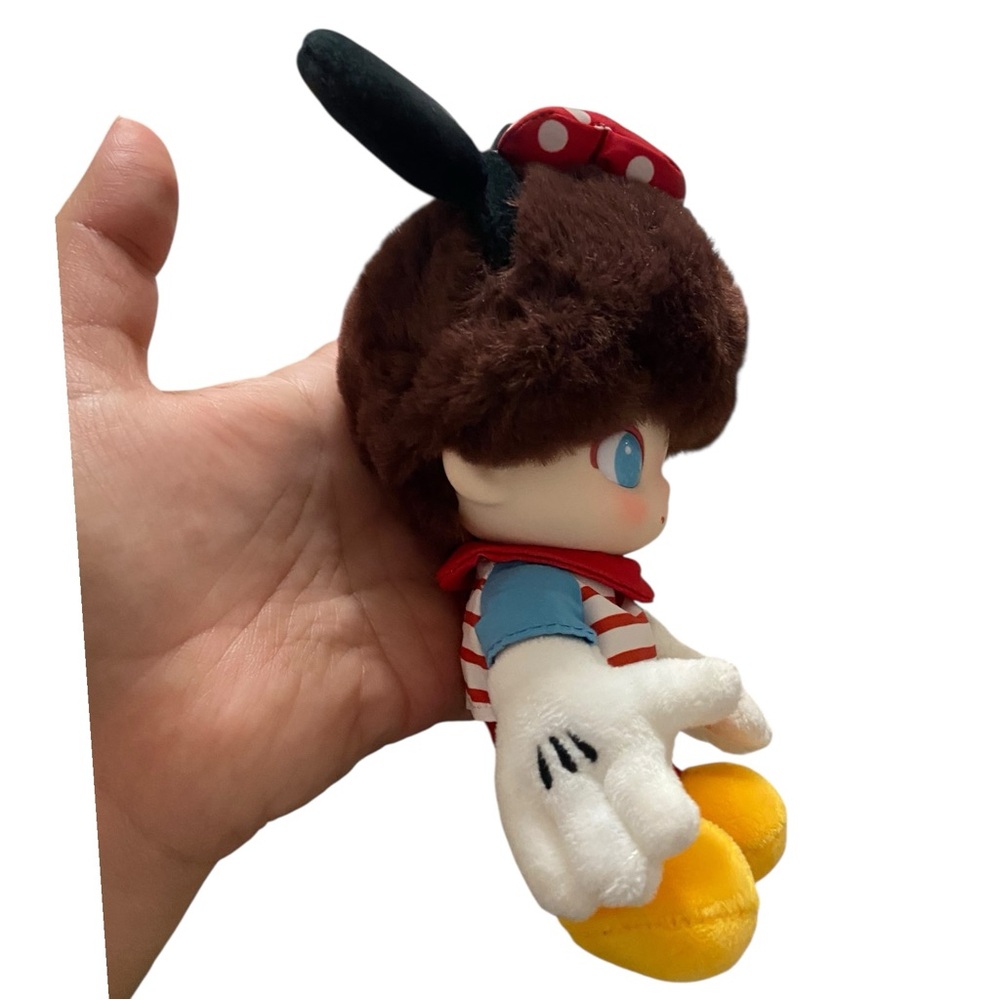 Pop Mart Dimoo Mickey Mouse Adorable Plush Toy with Red and Yellow Outfit - Picture 8 of 10